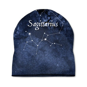Шапка 3D с принтом Стрелец(Sagittarius) в Кировске, 100% полиэстер | универсальный размер, печать по всей поверхности изделия | sagittarius | звезды | знаки зодиака | космос | созвездие | стрелец