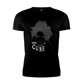 Мужская футболка премиум с принтом The Cure - face в Кировске, 92% хлопок, 8% лайкра | приталенный силуэт, круглый вырез ворота, длина до линии бедра, короткий рукав | cure | рок