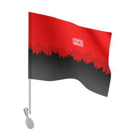 Флаг для автомобиля с принтом PUBG BLOOD в Кировске, 100% полиэстер | Размер: 30*21 см | playerunknowns battlegrounds | pubg