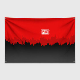 Флаг-баннер с принтом PUBG BLOOD в Кировске, 100% полиэстер | размер 67 х 109 см, плотность ткани — 95 г/м2; по краям флага есть четыре люверса для крепления | playerunknowns battlegrounds | pubg