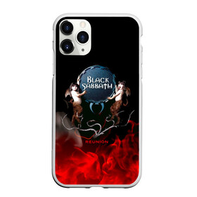 Чехол для iPhone 11 Pro Max матовый с принтом Black Sabbath reunion в Кировске, Силикон |  | black sabbath | ozzy osbourne | ангелы | билл уорд | гизер батлер | костер | огонь | осборн оззи | пламя | тони айомми | черти