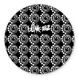 Коврик круглый с принтом Blink-182 в Кировске, резина и полиэстер | круглая форма, изображение наносится на всю лицевую часть | blink | альтернативный рок | блинк | группа | марк хоппус | музыка | мэтт скиба | надпись | панк | панк рок | песни | поп панк | рок | скейт панк | смайл | смайлик | трэвис баркер