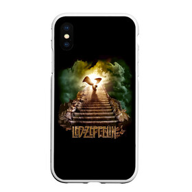 Чехол для iPhone XS Max матовый с принтом Led Zeppelin в Кировске, Силикон | Область печати: задняя сторона чехла, без боковых панелей | led zeppelin | джимми пейдж | джон генри бонэм | джон пол джонс | лед зеппелин | роберт плант