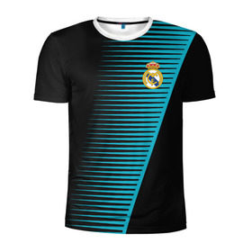 Мужская футболка 3D спортивная с принтом Real Madrid Creative uniform в Кировске, 100% полиэстер с улучшенными характеристиками | приталенный силуэт, круглая горловина, широкие плечи, сужается к линии бедра | fc | real madrid | реал мадрид | спорт | спортивные | фк | футбол | футбольный клуб