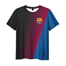 Мужская футболка 3D с принтом FC Barca 2018 Creative uniform в Кировске, 100% полиэфир | прямой крой, круглый вырез горловины, длина до линии бедер | fc | fc barcelona | fcb | барселона | спорт | спортивные | фк | футбол | футбольный клуб