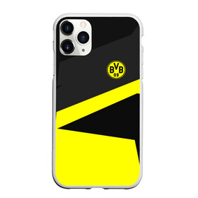 Чехол для iPhone 11 Pro матовый с принтом Borussia 2018 Geometry Sport в Кировске, Силикон |  | fc |  borussia dortmund | боруссия | спорт | спортивные | фк | футбол | футбольный клуб