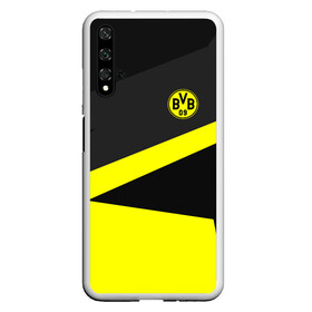 Чехол для Honor 20 с принтом Borussia 2018 Geometry Sport в Кировске, Силикон | Область печати: задняя сторона чехла, без боковых панелей | fc |  borussia dortmund | боруссия | спорт | спортивные | фк | футбол | футбольный клуб