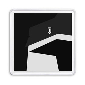 Магнит 55*55 с принтом Juventus 2018 Geometry Sport в Кировске, Пластик | Размер: 65*65 мм; Размер печати: 55*55 мм | fc | juventus | спорт | спортивные | фк | футбол | футбольный клуб | ювентус