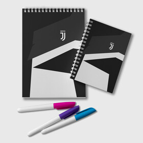 Блокнот с принтом Juventus 2018 Geometry Sport в Кировске, 100% бумага | 48 листов, плотность листов — 60 г/м2, плотность картонной обложки — 250 г/м2. Листы скреплены удобной пружинной спиралью. Цвет линий — светло-серый
 | Тематика изображения на принте: fc | juventus | спорт | спортивные | фк | футбол | футбольный клуб | ювентус