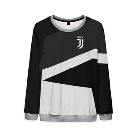 Мужской свитшот 3D с принтом Juventus 2018 Geometry Sport в Кировске, 100% полиэстер с мягким внутренним слоем | круглый вырез горловины, мягкая резинка на манжетах и поясе, свободная посадка по фигуре | Тематика изображения на принте: fc | juventus | спорт | спортивные | фк | футбол | футбольный клуб | ювентус