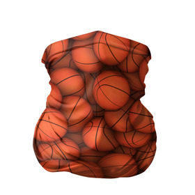 Бандана-труба 3D с принтом Баскетбольные мячи в Кировске, 100% полиэстер, ткань с особыми свойствами — Activecool | плотность 150‒180 г/м2; хорошо тянется, но сохраняет форму | basketball | баскетбол | мяч | мячик | оранжевый | паттерн | спорт | текстура