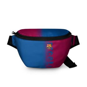 Поясная сумка 3D с принтом FC Barca 2018 Original в Кировске, 100% полиэстер | плотная ткань, ремень с регулируемой длиной, внутри несколько карманов для мелочей, основное отделение и карман с обратной стороны сумки застегиваются на молнию | fc | fc barcelona | fcb | барселона | спорт | спортивные | фк | футбол | футбольный клуб