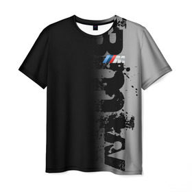 Мужская футболка 3D с принтом BMW 2018 M Black Grey в Кировске, 100% полиэфир | прямой крой, круглый вырез горловины, длина до линии бедер | bmw | bmw motorsport | bmw performance | carbon | m | motorsport | performance | sport | бмв | карбон | моторспорт | спорт