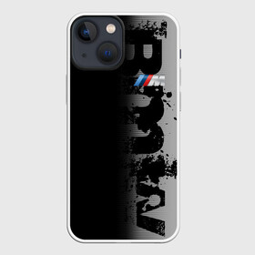 Чехол для iPhone 13 mini с принтом BMW M BLACK GREY | БМВ в Кировске,  |  | bmw | bmw motorsport | bmw performance | carbon | m | motorsport | performance | sport | бмв | карбон | моторспорт | спорт