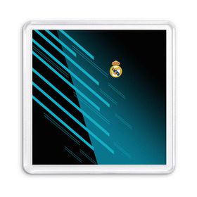 Магнит 55*55 с принтом Real Madrid Creative uniform в Кировске, Пластик | Размер: 65*65 мм; Размер печати: 55*55 мм | fc | real madrid | реал мадрид | спорт | спортивные | фк | футбол | футбольный клуб