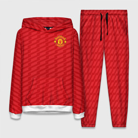 Женский костюм 3D (с толстовкой) с принтом F.C.M.U 2018 Creative Uniform в Кировске,  |  | fc | manchester united | манчестер юнайтед | спорт | спортивные | фк | футбол | футбольный клуб