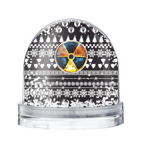 Снежный шар с принтом S.T.A.L.K.E.R Ядерная Зима в Кировске, Пластик | Изображение внутри шара печатается на глянцевой фотобумаге с двух сторон | stalker | зима | новогодние | новый год | радиация | сталкер | чернобыль