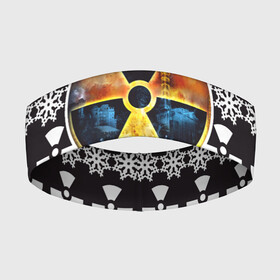 Повязка на голову 3D с принтом S.T.A.L.K.E.R ЯДЕРНАЯ ЗИМА | СТАЛКЕР в Кировске,  |  | stalker | зима | новогодние | новый год | радиация | сталкер | чернобыль