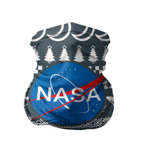 Бандана-труба 3D с принтом Свитер NASA в Кировске, 100% полиэстер, ткань с особыми свойствами — Activecool | плотность 150‒180 г/м2; хорошо тянется, но сохраняет форму | Тематика изображения на принте: nasa | космос | логотип | наса | ракета
