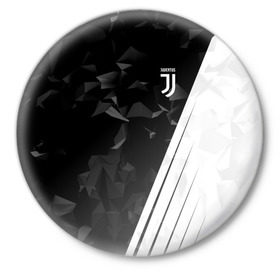 Значок с принтом Juventus 2018 Abstract в Кировске,  металл | круглая форма, металлическая застежка в виде булавки | fly emirates | juventus | ronaldo | клуб | линии | мода | модные | мяч | реал мадрид | спорт | спортивные | стиль | футбол | футбольный клуб | экстрим | эмблема | ювентус