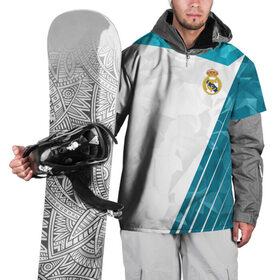 Накидка на куртку 3D с принтом Real Madrid 2018 Abstract в Кировске, 100% полиэстер |  | fc | real madrid | реал мадрид | спорт | спортивные | фк | футбол | футбольный клуб