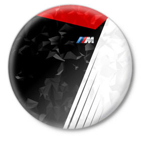 Значок с принтом BMW 2018 M Sport в Кировске,  металл | круглая форма, металлическая застежка в виде булавки | bmw | автомобильные | бмв | машины