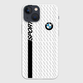 Чехол для iPhone 13 mini с принтом BMW 2018 White Sport в Кировске,  |  | Тематика изображения на принте: bmw | автомобильные | бмв | машины