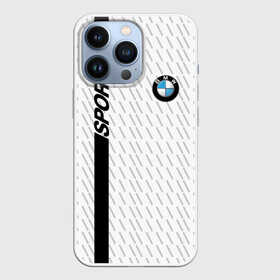 Чехол для iPhone 13 Pro с принтом BMW 2018 White Sport в Кировске,  |  | Тематика изображения на принте: bmw | автомобильные | бмв | машины
