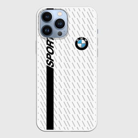 Чехол для iPhone 13 Pro Max с принтом BMW 2018 White Sport в Кировске,  |  | Тематика изображения на принте: bmw | автомобильные | бмв | машины