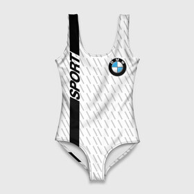 Купальник-боди 3D с принтом BMW 2018 White Sport в Кировске, 82% полиэстер, 18% эластан | Круглая горловина, круглый вырез на спине | bmw | автомобильные | бмв | машины