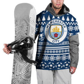 Накидка на куртку 3D с принтом Manchester city Новогодний в Кировске, 100% полиэстер |  | 