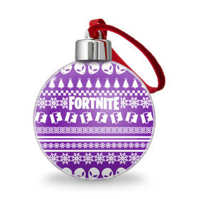 Ёлочный шар с принтом Свитер Fortnite в Кировске, Пластик | Диаметр: 77 мм | 2020 | christmas | fortnite | happy new year | llama | marry christmas | new year | snow | winter | новогодний | новый год | снег | фортнайт