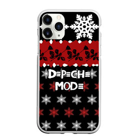 Чехол для iPhone 11 Pro матовый с принтом Праздничный Depeche Mode в Кировске, Силикон |  | depeche mode | вестник моды | депеш мод | дэйв гаан | мартин гор | новогодний | новый год | рождество | роза | снежинки | энди флетчер