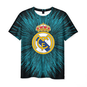 Мужская футболка 3D с принтом Real Madrid 2018 Abstract в Кировске, 100% полиэфир | прямой крой, круглый вырез горловины, длина до линии бедер | fc | real madrid | реал мадрид | спорт | спортивные | фк | футбол | футбольный клуб