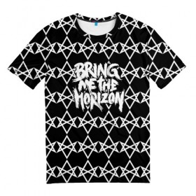 Мужская футболка 3D с принтом Bring Me the Horizon в Кировске, 100% полиэфир | прямой крой, круглый вырез горловины, длина до линии бедер | bmth | bring me the horizon | альтернативный метал | альтернативный рок | бмтх | бмтш | группа | достань для меня горизонт | дэткор | метал | рок | электроник рок