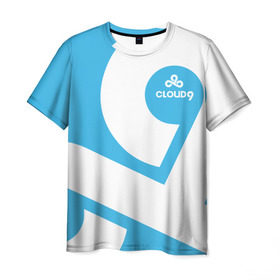 Мужская футболка 3D с принтом cs:go - Cloud 9 (2018 Style) в Кировске, 100% полиэфир | прямой крой, круглый вырез горловины, длина до линии бедер | 0x000000123 | 9 | cloud9 | csgo | клауд | кс го