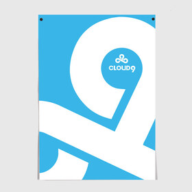 Постер с принтом cs:go - Cloud 9 (2018 Style) в Кировске, 100% бумага
 | бумага, плотность 150 мг. Матовая, но за счет высокого коэффициента гладкости имеет небольшой блеск и дает на свету блики, но в отличии от глянцевой бумаги не покрыта лаком | 0x000000123 | 9 | cloud9 | csgo | клауд | кс го