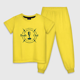 Детская пижама хлопок с принтом Hawkins radio club в Кировске, 100% хлопок |  брюки и футболка прямого кроя, без карманов, на брюках мягкая резинка на поясе и по низу штанин
 | stranger things | логотип | триллер