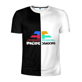 Мужская футболка 3D спортивная с принтом Imagine Dragons в Кировске, 100% полиэстер с улучшенными характеристиками | приталенный силуэт, круглая горловина, широкие плечи, сужается к линии бедра | dragons | imagine | бэн макки | драгонс | дэн платцман | дэн рейнольдс | имеджин | уэйн сермон