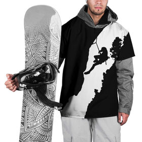 Накидка на куртку 3D с принтом Climbing в Кировске, 100% полиэстер |  | climbing | климбинг | отвес | скала | скалодром | скалолаз | скалолазание | сколы | ущелье
