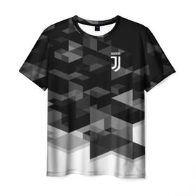 Мужская футболка 3D с принтом Juventus 2018 Geometry Sport в Кировске, 100% полиэфир | прямой крой, круглый вырез горловины, длина до линии бедер | fc | juventus | спорт | спортивные | фк | футбол | футбольный клуб | ювентус