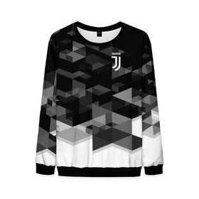 Мужской свитшот 3D с принтом Juventus 2018 Geometry Sport в Кировске, 100% полиэстер с мягким внутренним слоем | круглый вырез горловины, мягкая резинка на манжетах и поясе, свободная посадка по фигуре | fc | juventus | спорт | спортивные | фк | футбол | футбольный клуб | ювентус