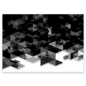 Поздравительная открытка с принтом JUVENTUS GEOMETRY SPORT в Кировске, 100% бумага | плотность бумаги 280 г/м2, матовая, на обратной стороне линовка и место для марки
 | Тематика изображения на принте: fc | juventus | спорт | спортивные | фк | футбол | футбольный клуб | ювентус