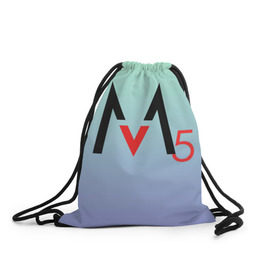 Рюкзак-мешок 3D с принтом M5 в Кировске, 100% полиэстер | плотность ткани — 200 г/м2, размер — 35 х 45 см; лямки — толстые шнурки, застежка на шнуровке, без карманов и подкладки | adam levine | maroon 5 | адам левин