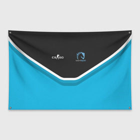 Флаг-баннер с принтом Liquid - NitrO Player CS GO в Кировске, 100% полиэстер | размер 67 х 109 см, плотность ткани — 95 г/м2; по краям флага есть четыре люверса для крепления | dota | dota 2 | team | team liquid | дота | киберспорт | логотип | эмблема