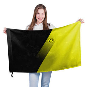 Флаг 3D с принтом FC Borussia 2018 Элита в Кировске, 100% полиэстер | плотность ткани — 95 г/м2, размер — 67 х 109 см. Принт наносится с одной стороны | боруссия | дортмунд