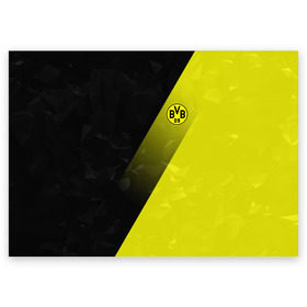 Поздравительная открытка с принтом FC Borussia 2018 Элита в Кировске, 100% бумага | плотность бумаги 280 г/м2, матовая, на обратной стороне линовка и место для марки
 | Тематика изображения на принте: боруссия | дортмунд