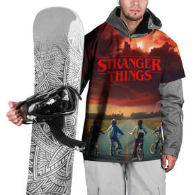 Накидка на куртку 3D с принтом Stranger Things в Кировске, 100% полиэстер |  | Тематика изображения на принте: stranger things | очень странные дела