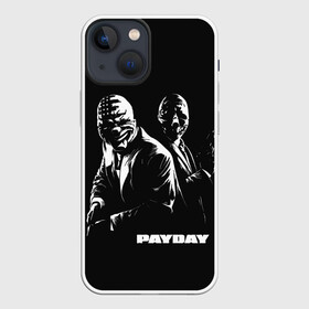 Чехол для iPhone 13 mini с принтом Payday в Кировске,  |  | chains | dallas | heist | hoxton | payday | the heist | wolf | банк | грабители | мафиози | мафия | наемники | ограбление