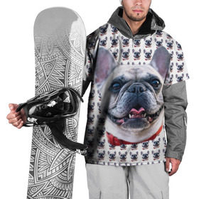 Накидка на куртку 3D с принтом Французский бульдог в Кировске, 100% полиэстер |  | Тематика изображения на принте: бульдог | бульдожка | пес | песик | собака | французский бульдог